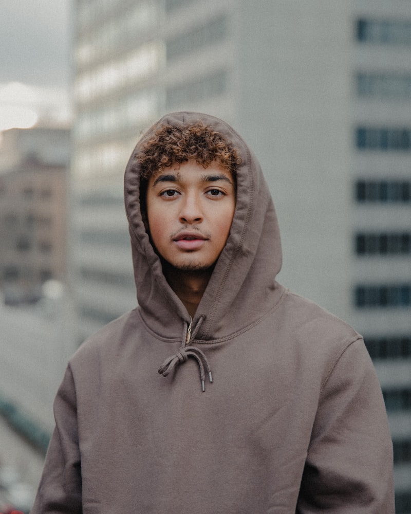 Hoodie Ample Marine